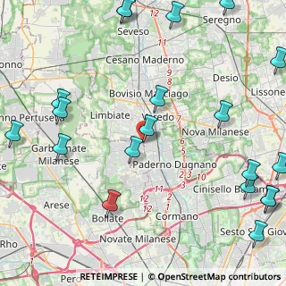 Mappa Via Costantino Nigra, 20037 Paderno Dugnano MI, Italia (6.211)