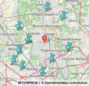 Mappa Via Costantino Nigra, 20037 Paderno Dugnano MI, Italia (4.87636)