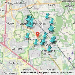 Mappa Via Solferino, 21042 Caronno Pertusella VA, Italia (1.6)