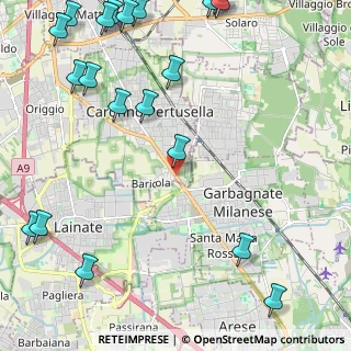 Mappa Via Solferino, 21042 Caronno Pertusella VA, Italia (3.288)