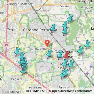 Mappa Via Solferino, 21042 Caronno Pertusella VA, Italia (2.624)