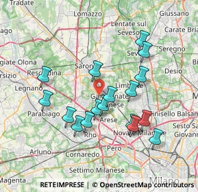 Mappa Via Solferino, 21042 Caronno Pertusella VA, Italia (6.84118)