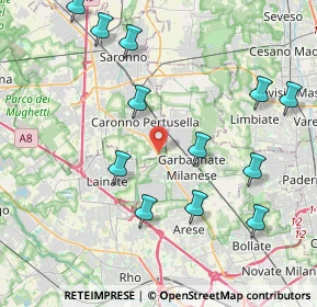 Mappa Via Solferino, 21042 Caronno Pertusella VA, Italia (4.595)