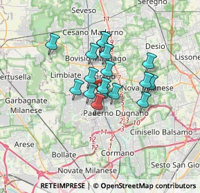 Mappa Via Armando Diaz, 20037 Paderno Dugnano MI, Italia (2.35588)