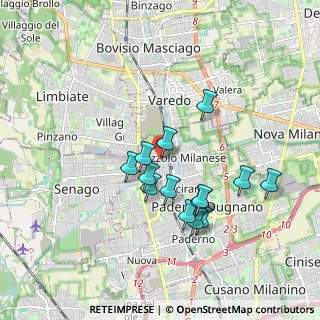 Mappa Via Armando Diaz, 20037 Paderno Dugnano MI, Italia (1.595)