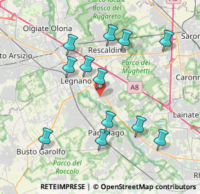 Mappa Via Giosuè Carducci, 20028 San Vittore Olona MI, Italia (3.88833)