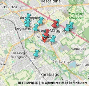Mappa Via Giosuè Carducci, 20028 San Vittore Olona MI, Italia (1.48923)