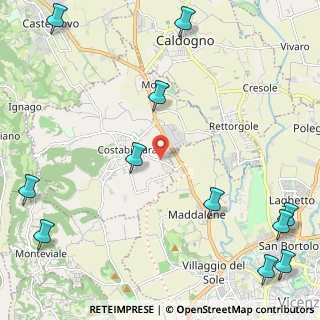 Mappa Via F.Crispi, 36030 Costabissara VI, Italia (3.30727)