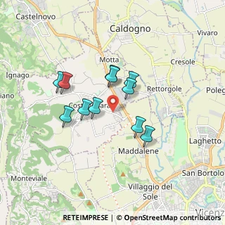 Mappa Via F.Crispi, 36030 Costabissara VI, Italia (1.35818)