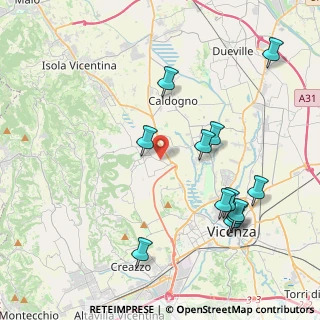 Mappa Via F.Crispi, 36030 Costabissara VI, Italia (4.46583)