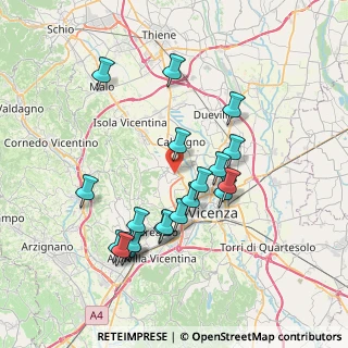 Mappa Via F.Crispi, 36030 Costabissara VI, Italia (7.247)
