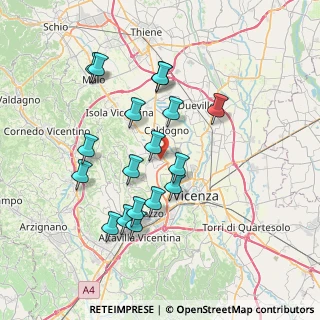 Mappa Via F.Crispi, 36030 Costabissara VI, Italia (6.94833)