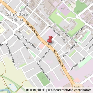 Mappa Corso Sempione, 219, 20028 San Vittore Olona, Milano (Lombardia)