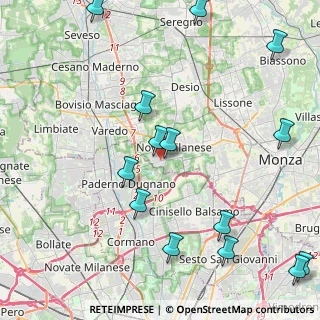Mappa Via per Incirano, 20054 Nova Milanese MB, Italia (5.44357)