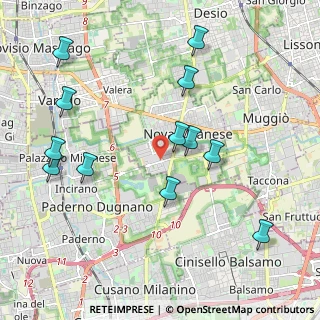 Mappa Via per Incirano, 20054 Nova Milanese MB, Italia (2.22583)