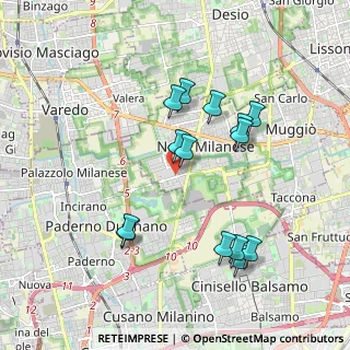 Mappa Via per Incirano, 20054 Nova Milanese MB, Italia (1.815)