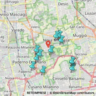Mappa Via per Incirano, 20054 Nova Milanese MB, Italia (1.77667)