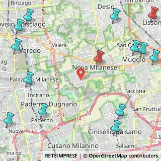 Mappa Via per Incirano, 20054 Nova Milanese MB, Italia (3.47786)