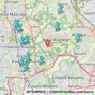 Mappa Via per Incirano, 20054 Nova Milanese MB, Italia (2.57455)