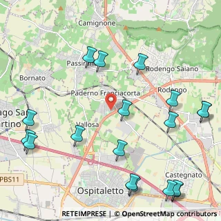 Mappa Via Romanino, 25050 Paderno Franciacorta BS, Italia (2.875)
