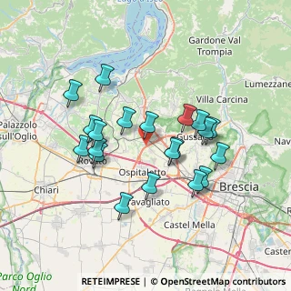 Mappa Via Romanino, 25050 Paderno Franciacorta BS, Italia (6.4915)