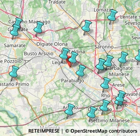 Mappa Via Giuseppe Ungaretti, 20028 San Vittore Olona MI, Italia (9.8885)