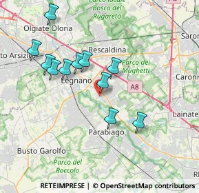 Mappa Via Giuseppe Ungaretti, 20028 San Vittore Olona MI, Italia (3.43818)