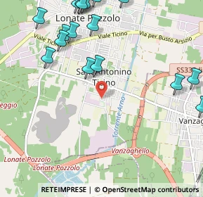 Mappa Via Montello, 21010 Lonate Pozzolo VA, Italia (1.4685)