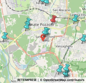 Mappa Via Montello, 21010 Lonate Pozzolo VA, Italia (2.742)