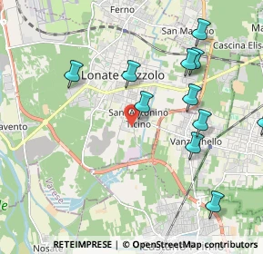 Mappa Via Montello, 21010 Lonate Pozzolo VA, Italia (2.43769)
