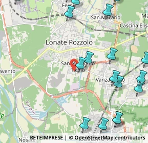 Mappa Via Montello, 21010 Lonate Pozzolo VA, Italia (2.96944)