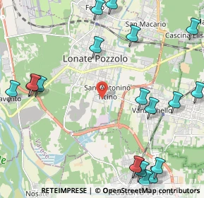 Mappa Via Montello, 21010 Lonate Pozzolo VA, Italia (2.994)