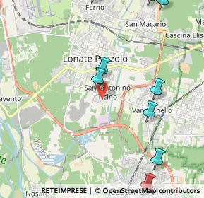 Mappa Via Montello, 21010 Lonate Pozzolo VA, Italia (2.95417)