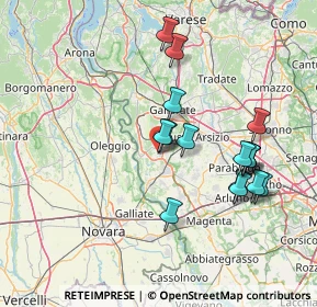 Mappa Via Montello, 21010 Lonate Pozzolo VA, Italia (14.21375)