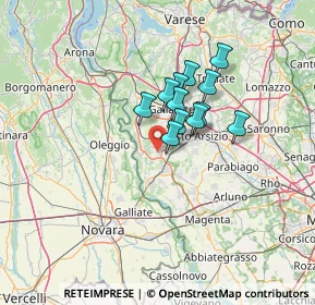 Mappa Via Montello, 21010 Lonate Pozzolo VA, Italia (9.09)