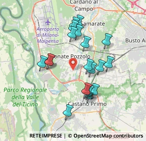 Mappa Via Montello, 21010 Lonate Pozzolo VA, Italia (3.2755)