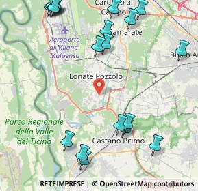 Mappa Via Montello, 21010 Lonate Pozzolo VA, Italia (5.6445)