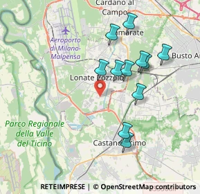 Mappa Via Montello, 21010 Lonate Pozzolo VA, Italia (3.45273)