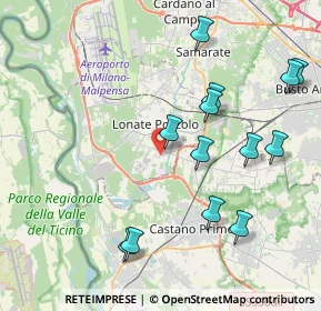 Mappa Via Montello, 21010 Lonate Pozzolo VA, Italia (4.37923)
