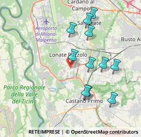 Mappa Via Montello, 21010 Lonate Pozzolo VA, Italia (3.73909)