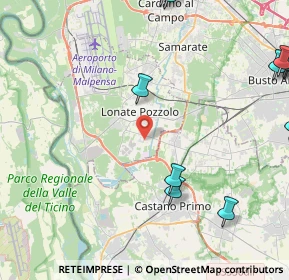 Mappa Via Montello, 21010 Lonate Pozzolo VA, Italia (6.25727)