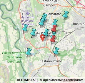Mappa Via Montello, 21010 Lonate Pozzolo VA, Italia (2.69071)