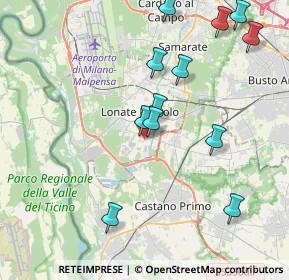 Mappa Via Montello, 21010 Lonate Pozzolo VA, Italia (4.26417)