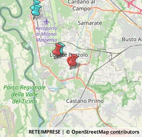 Mappa Via Montello, 21010 Lonate Pozzolo VA, Italia (6.22917)