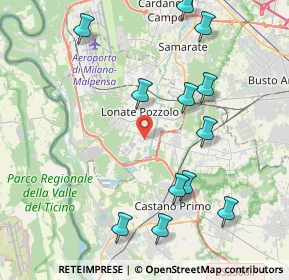 Mappa Via Montello, 21010 Lonate Pozzolo VA, Italia (4.575)