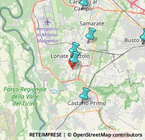 Mappa Via Montello, 21010 Lonate Pozzolo VA, Italia (5.93909)