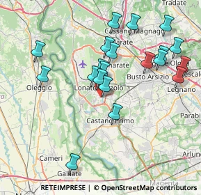 Mappa Via Montello, 21010 Lonate Pozzolo VA, Italia (7.768)