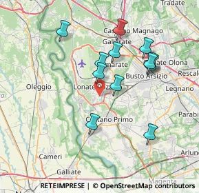 Mappa Via Montello, 21010 Lonate Pozzolo VA, Italia (6.87333)
