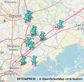 Mappa Via Paolo Veronese, 31056 Roncade TV, Italia (7.38167)