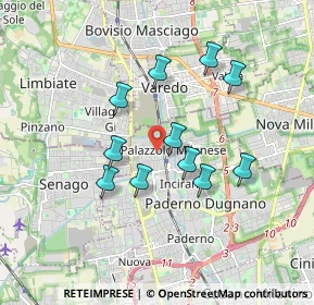 Mappa Via Alessandro Volta, 20037 Paderno Dugnano MI, Italia (1.51091)